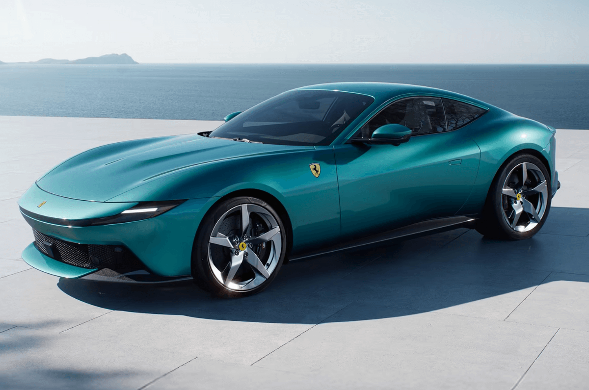 Ferrari Amalfi cyan color